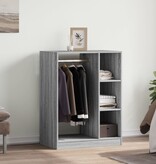 VidaXL Kledingkast 77x48x102 cm bewerkt hout grijs sonoma eikenkleurig