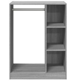 VidaXL Kledingkast 77x48x102 cm bewerkt hout grijs sonoma eikenkleurig