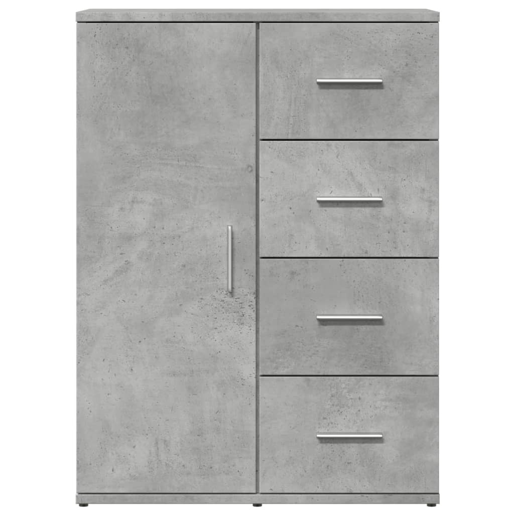 VidaXL Dressoir 59x39x80 cm bewerkt hout betongrijs