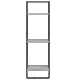 VidaXL Wandrek 3-laags 30x25x100 cm bewerkt hout grijs sonoma eiken