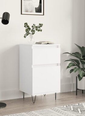 VidaXL Dressoir 40x35x70 cm bewerkt hout wit