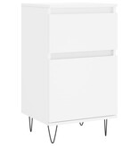 VidaXL Dressoir 40x35x70 cm bewerkt hout wit