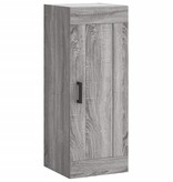 VidaXL Wandkast 34,5x34x90 cm bewerkt hout grijs sonoma eikenkleurig