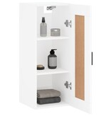 VidaXL Wandkast 34,5x34x90 cm bewerkt hout wit