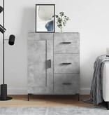 VidaXL Dressoir 69,5x34x90 cm bewerkt hout betongrijs