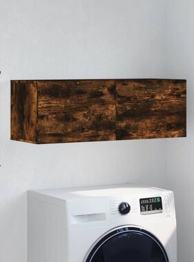 VidaXL Wandkast 100x36,5x35 cm bewerkt hout gerookt eikenkleurig