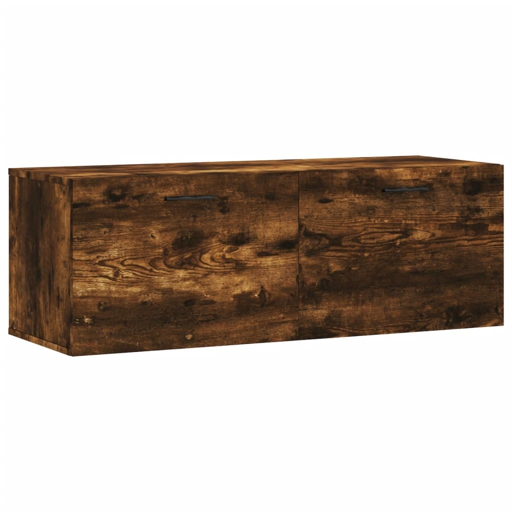 VidaXL Wandkast 100x36,5x35 cm bewerkt hout gerookt eikenkleurig