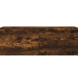 VidaXL Wandkast 100x36,5x35 cm bewerkt hout gerookt eikenkleurig