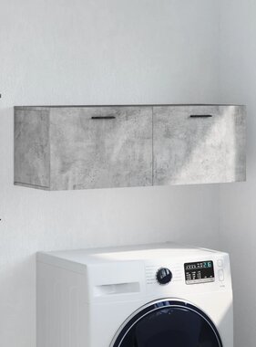 VidaXL Wandkast 100x36,5x35 cm bewerkt hout betongrijs