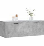 VidaXL Wandkast 100x36,5x35 cm bewerkt hout betongrijs