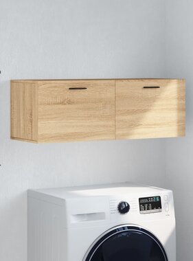 VidaXL Wandkast 100x36,5x35 cm bewerkt hout sonoma eikenkleurig