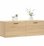 VidaXL Wandkast 100x36,5x35 cm bewerkt hout sonoma eikenkleurig