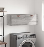 VidaXL Wandkast 100x36,5x35 cm bewerkt hout grijs sonoma eikenkleurig