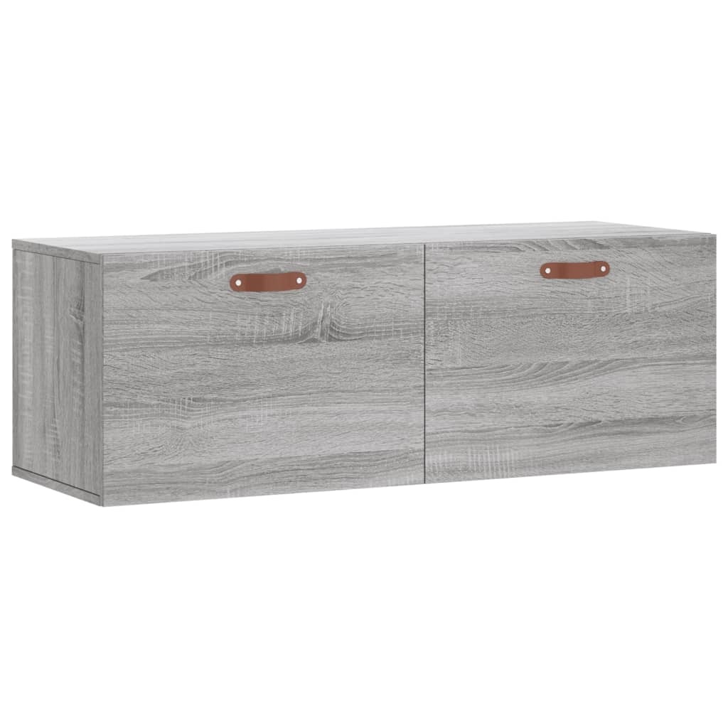 VidaXL Wandkast 100x36,5x35 cm bewerkt hout grijs sonoma eikenkleurig
