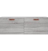 VidaXL Wandkast 100x36,5x35 cm bewerkt hout grijs sonoma eikenkleurig