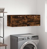 VidaXL Wandkast 100x36,5x35 cm bewerkt hout gerookt eikenkleurig