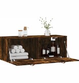 VidaXL Wandkast 100x36,5x35 cm bewerkt hout gerookt eikenkleurig