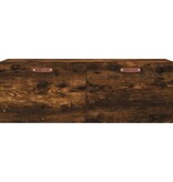 VidaXL Wandkast 100x36,5x35 cm bewerkt hout gerookt eikenkleurig
