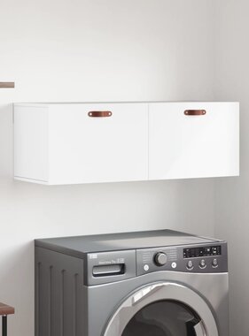 VidaXL Wandkast 100x36,5x35 cm bewerkt hout wit