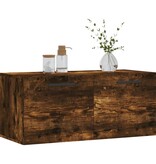 VidaXL Wandkast 80x36,5x35 cm bewerkt hout gerookt eikenkleurig