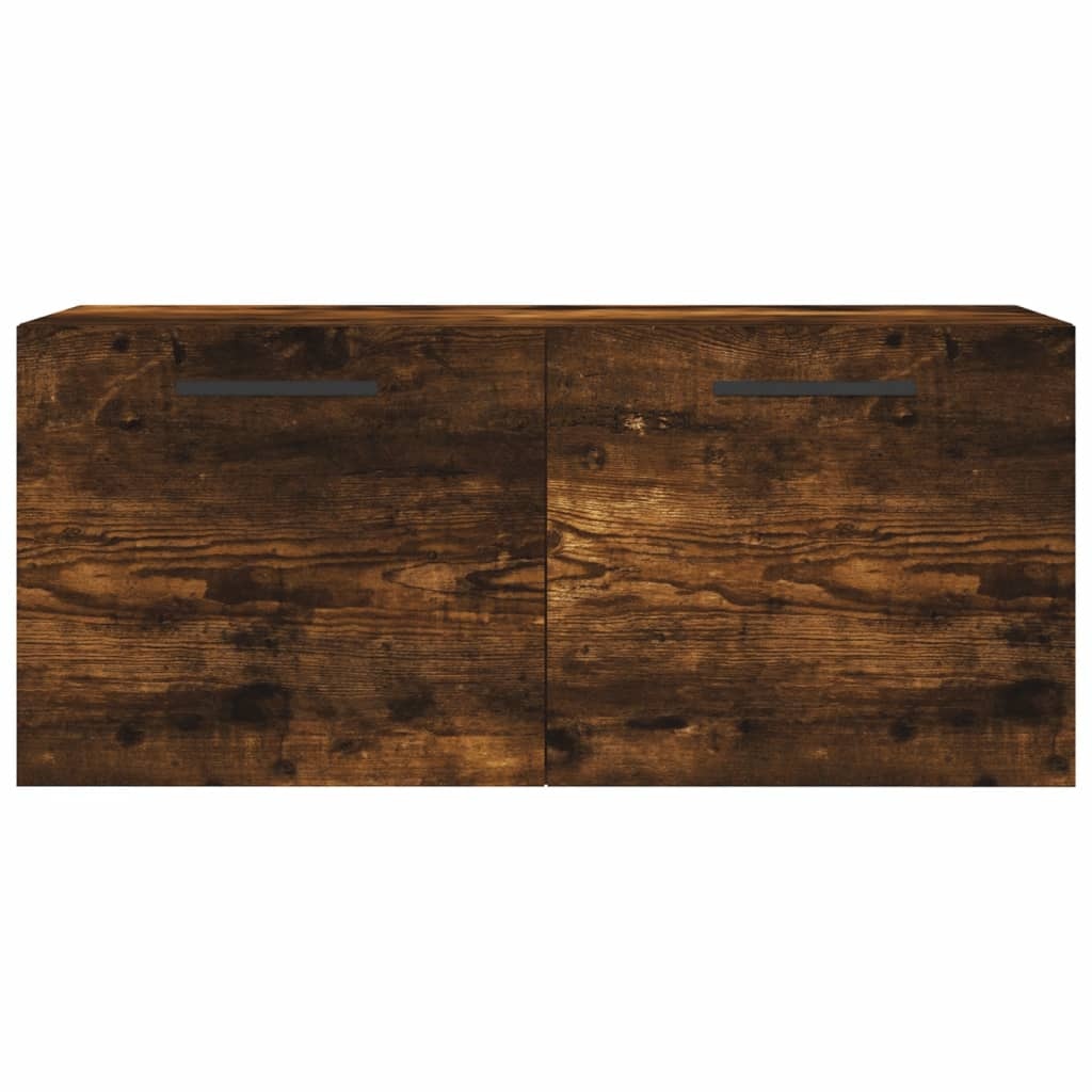 VidaXL Wandkast 80x36,5x35 cm bewerkt hout gerookt eikenkleurig