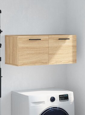 VidaXL Wandkast 80x36,5x35 cm bewerkt hout sonoma eikenkleurig