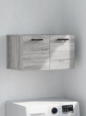 VidaXL Wandkast 60x36,5x35 cm bewerkt hout grijs sonoma eikenkleurig