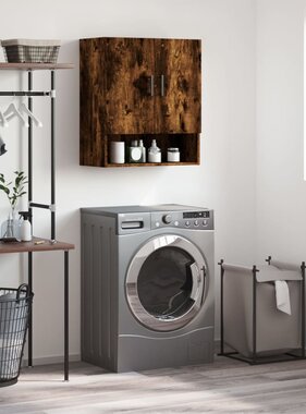 VidaXL Wandkast 60x31x70 cm bewerkt hout gerookt eikenkleurig