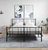 VidaXL Nachtkastjes 2 st wandgemonteerd 35x35x20 cm sonoma eikenkleur