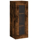 VidaXL Wandkast 34,5x34x90 cm gerookt eikenkleurig
