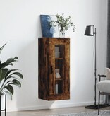 VidaXL Wandkast 34,5x34x90 cm gerookt eikenkleurig