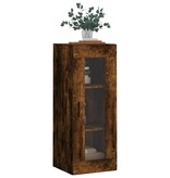 VidaXL Wandkast 34,5x34x90 cm gerookt eikenkleurig