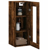 VidaXL Wandkast 34,5x34x90 cm gerookt eikenkleurig