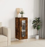 VidaXL Dressoir 34,5x34x90 cm bewerkt hout gerookt eiken