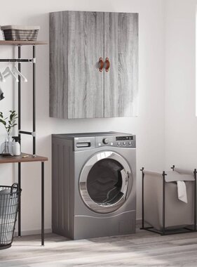 VidaXL Wandkast 69,5x34x90 cm grijs sonoma eikenkleurig