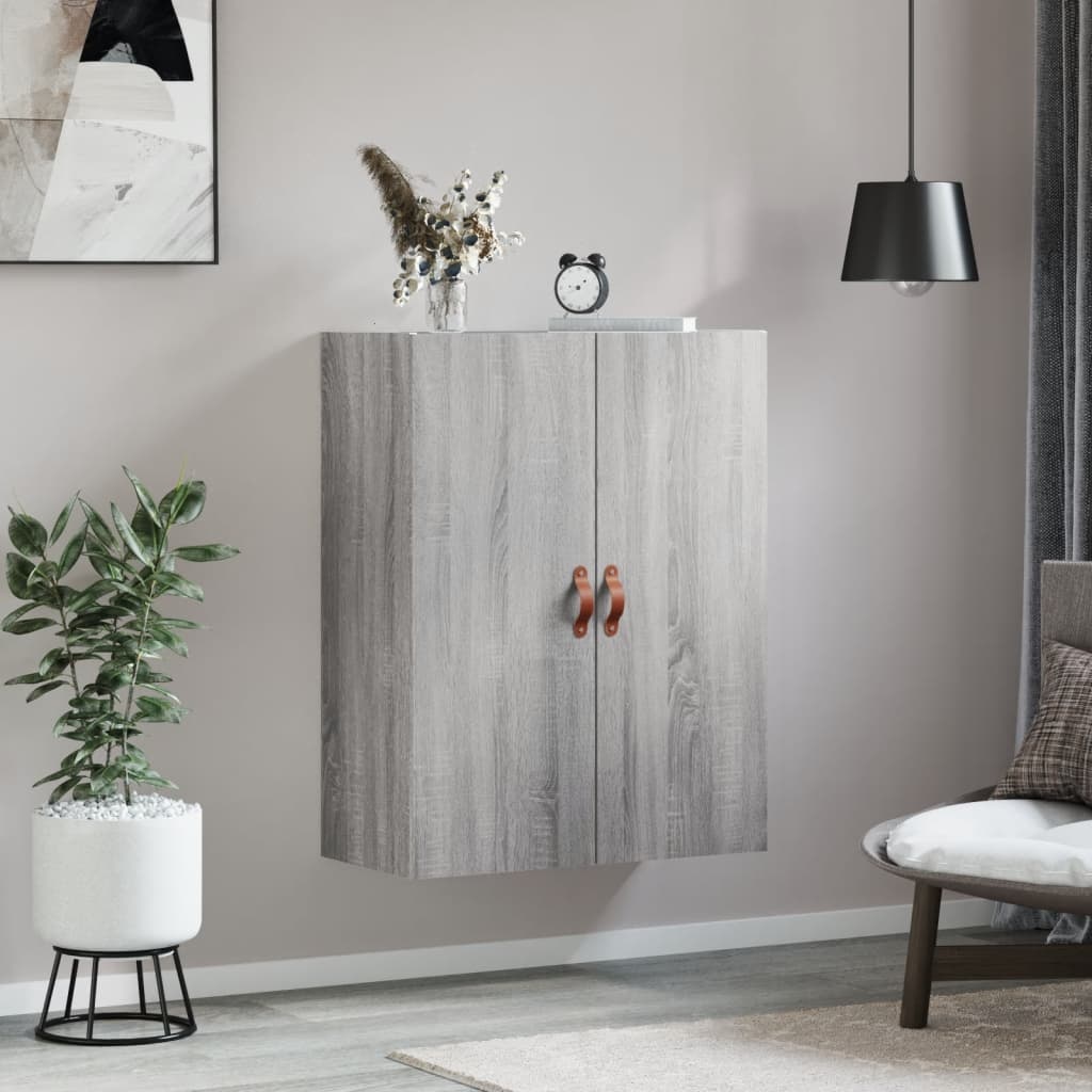 VidaXL Wandkast 69,5x34x90 cm grijs sonoma eikenkleurig