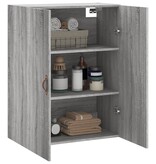 VidaXL Wandkast 69,5x34x90 cm grijs sonoma eikenkleurig