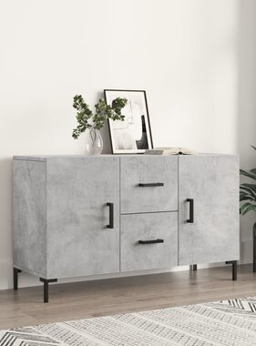VidaXL Dressoir 100x36x60 cm bewerkt hout betongrijs
