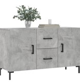 VidaXL Dressoir 100x36x60 cm bewerkt hout betongrijs