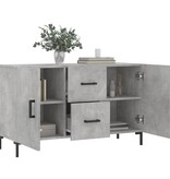 VidaXL Dressoir 100x36x60 cm bewerkt hout betongrijs