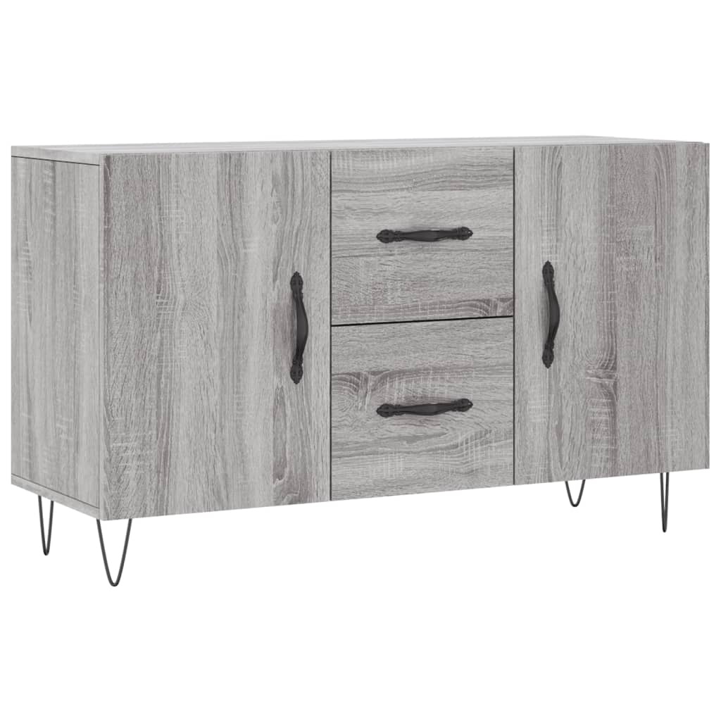 VidaXL Dressoir 100x36x60 cm bewerkt hout grijs sonoma eikenkleurig