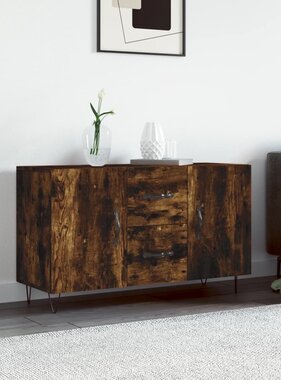 VidaXL Dressoir 100x36x60 cm bewerkt hout gerookt eikenkleurig