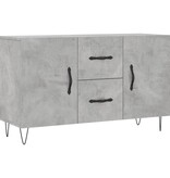 VidaXL Dressoir 100x36x60 cm bewerkt hout betongrijs