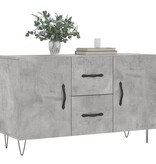 VidaXL Dressoir 100x36x60 cm bewerkt hout betongrijs