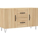 VidaXL Dressoir 100x36x60 cm bewerkt hout sonoma eikenkleurig