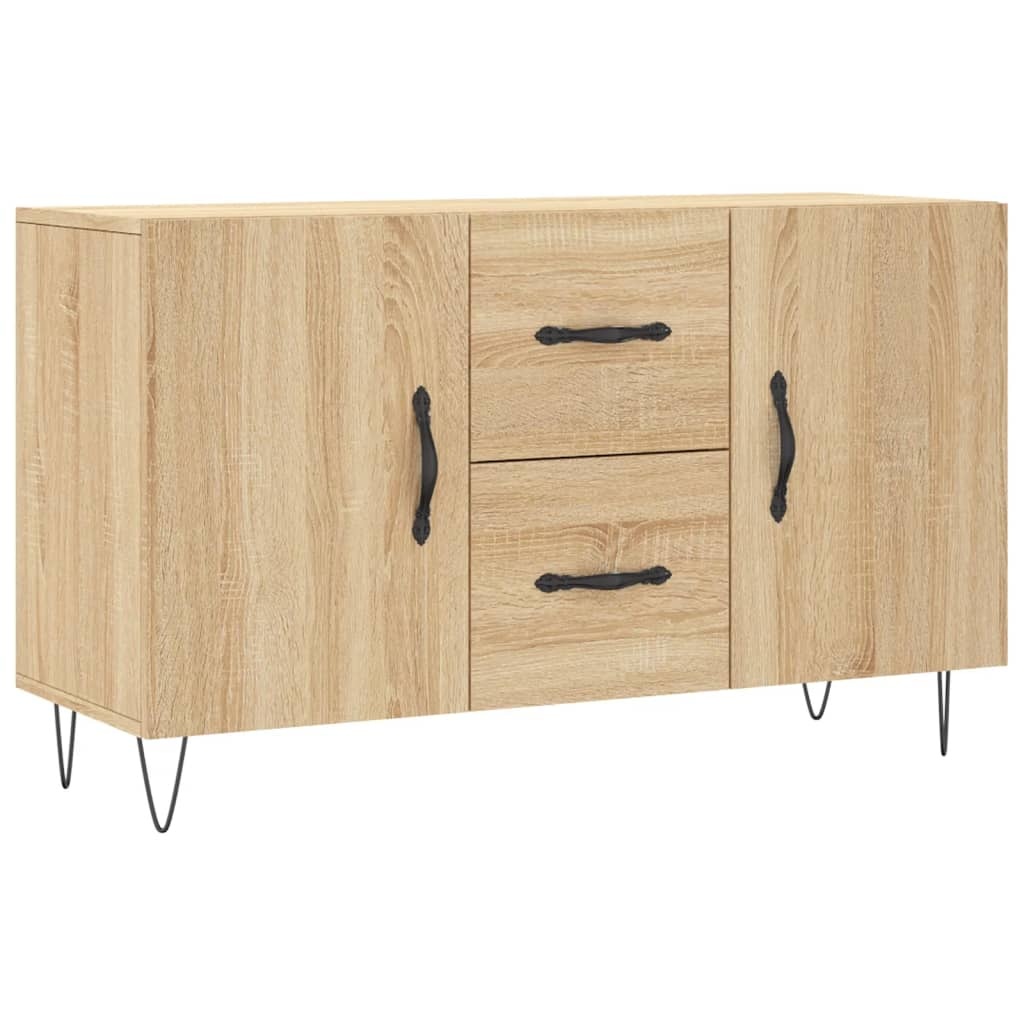 VidaXL Dressoir 100x36x60 cm bewerkt hout sonoma eikenkleurig