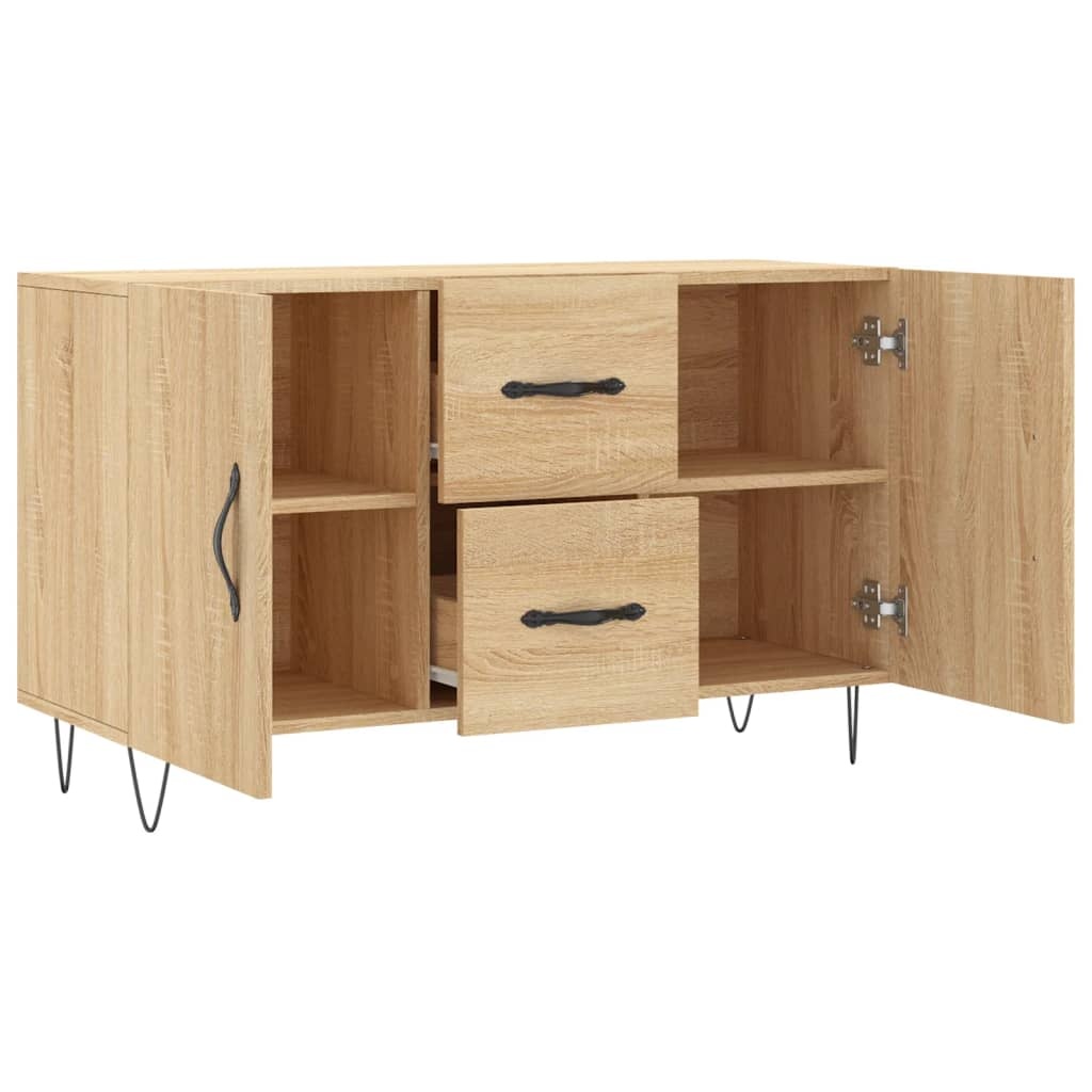 VidaXL Dressoir 100x36x60 cm bewerkt hout sonoma eikenkleurig