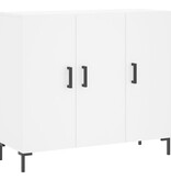 VidaXL Dressoir 90x34x80 cm bewerkt hout wit