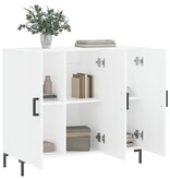 VidaXL Dressoir 90x34x80 cm bewerkt hout wit