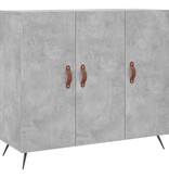 VidaXL Dressoir 90x34x80 cm bewerkt hout betongrijs